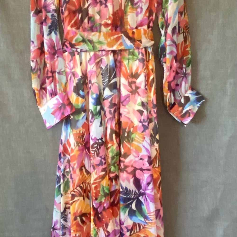 SpyZone Exchange Floral Multicolor Maxi Dress